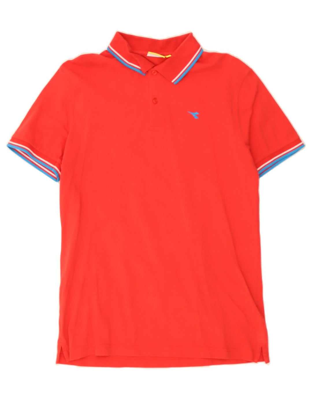 DIADORA Mens Polo Shirt Large Red Cotton Vintage Diadora and Second-Hand Diadora from Messina Hembry 