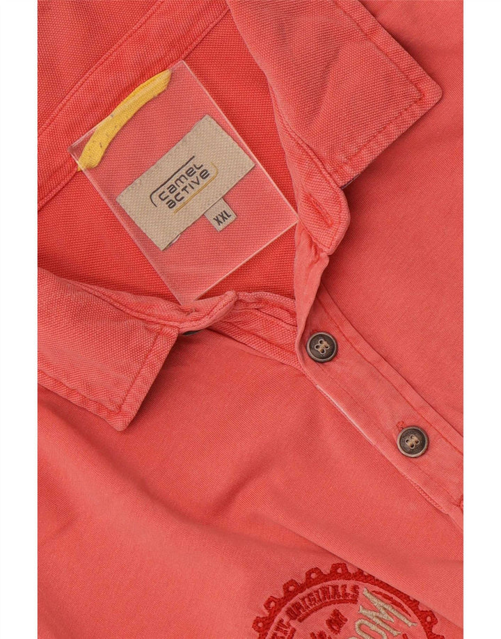 Polo grafica da uomo Camel Active 2XL Rosa