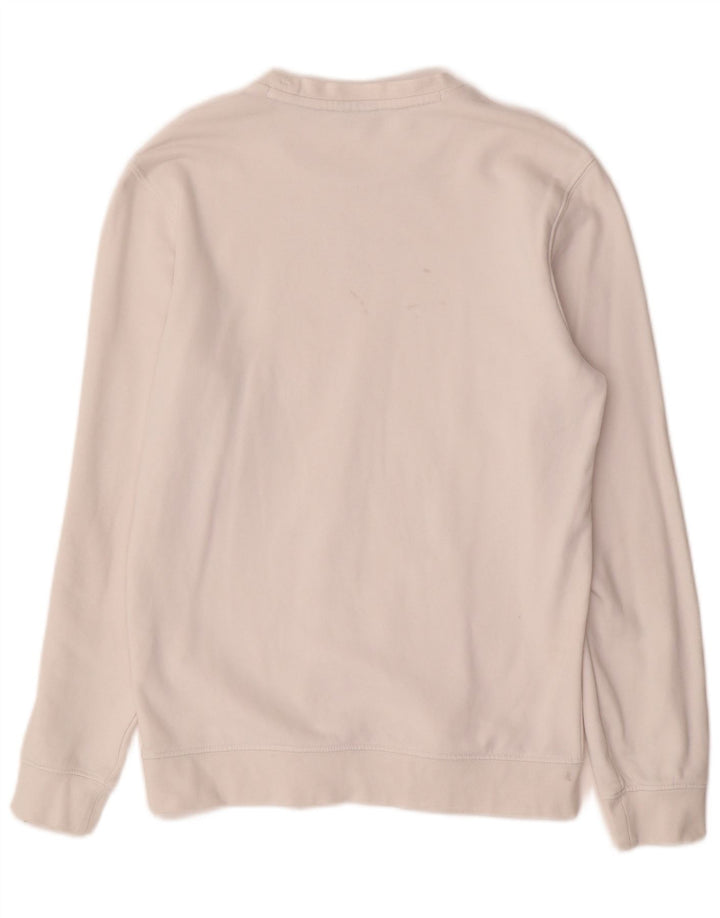 CHAMPION Mens Sweatshirt Jumper Small White Cotton