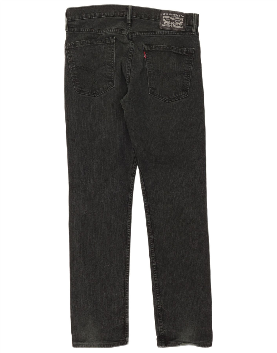 Levi's Womens Straight Jeans W32 L30 Black Cotton