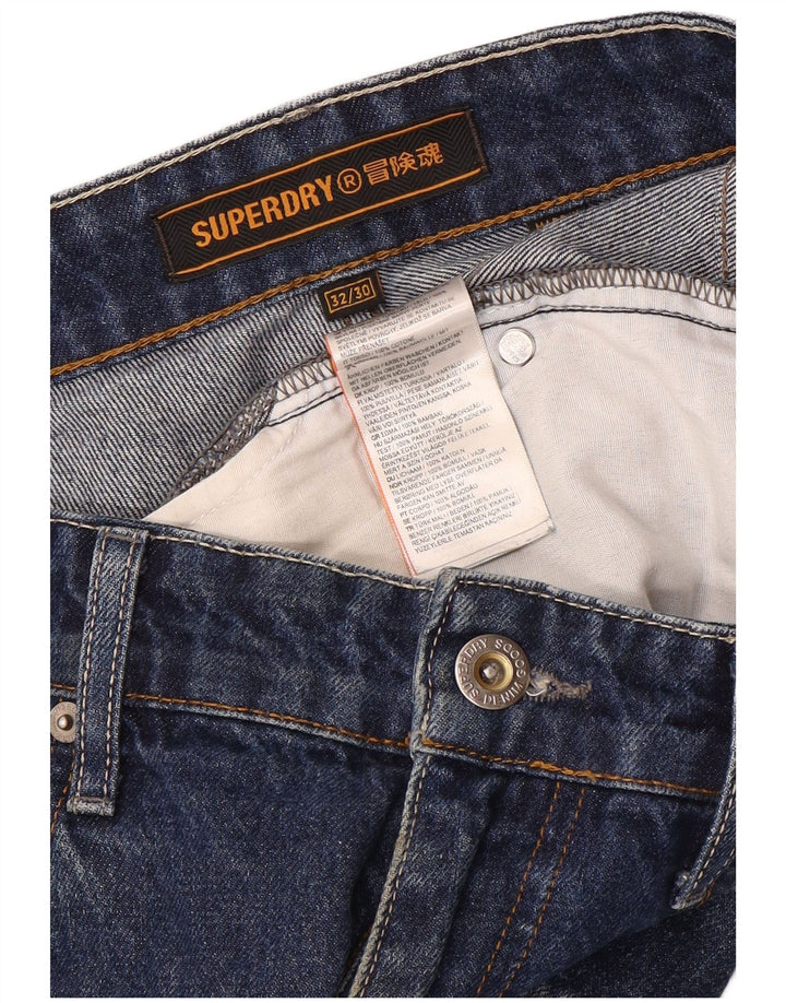 Superdry Slim Jeans til mænd W32 L30 blå bomuld