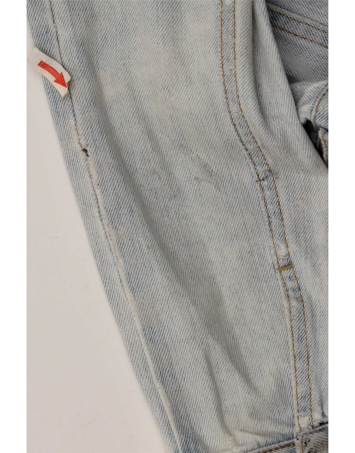 Topshop Dame denimjakke UK 10 Small Blue Cotton