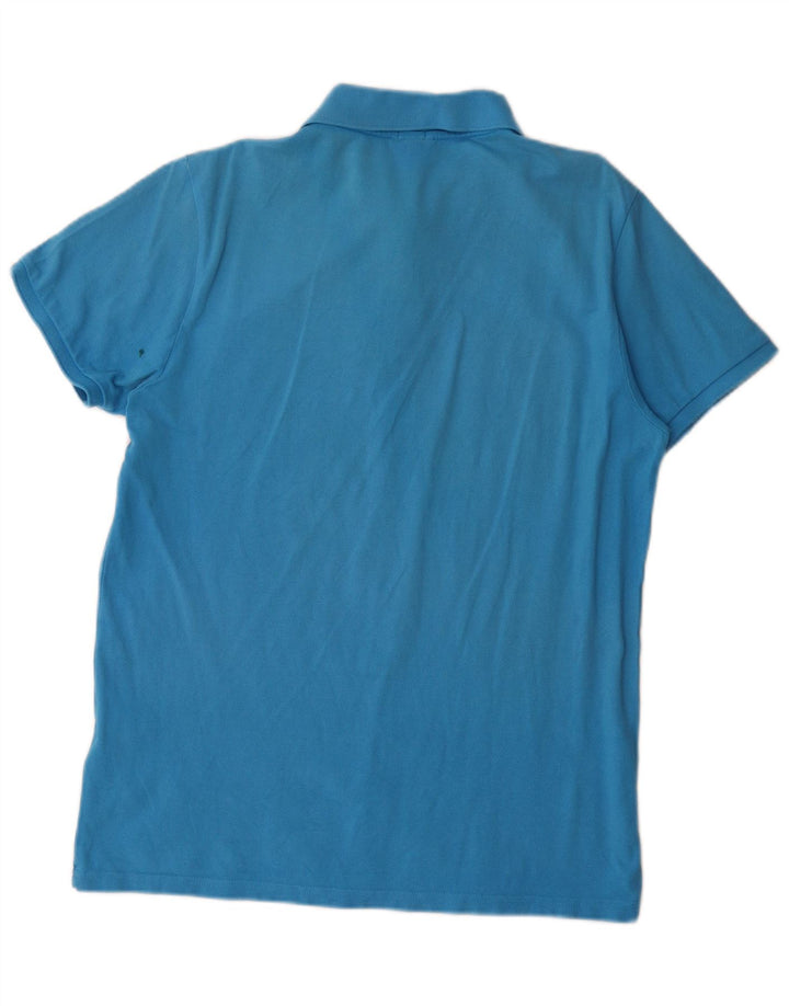 Kappa Mens Polo Shirt XL Blue Cotton