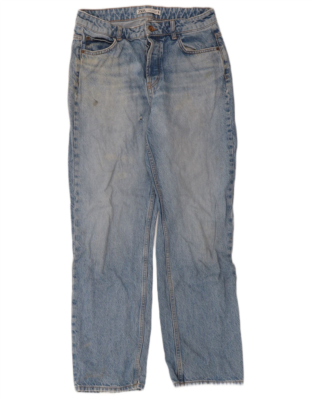 Zara Womens Straight Jeans EU 38 Small W28 L28 Blue