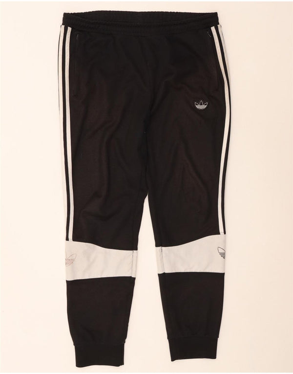 Adidas Træningsdragt til mænd Joggers Large Sort Colourblock Bomuld