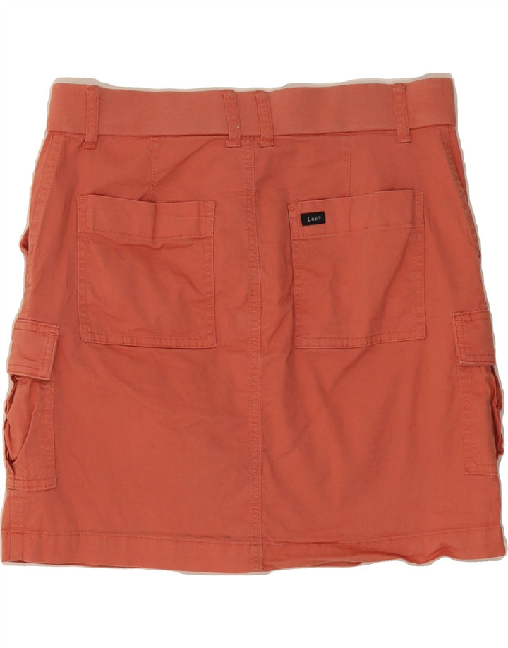 LEE Womens Mid Rise Regular Fit Midrise Cargo Skirt US 8 Medium W30 Pink Vintage Lee and Second-Hand Lee from Messina Hembry 