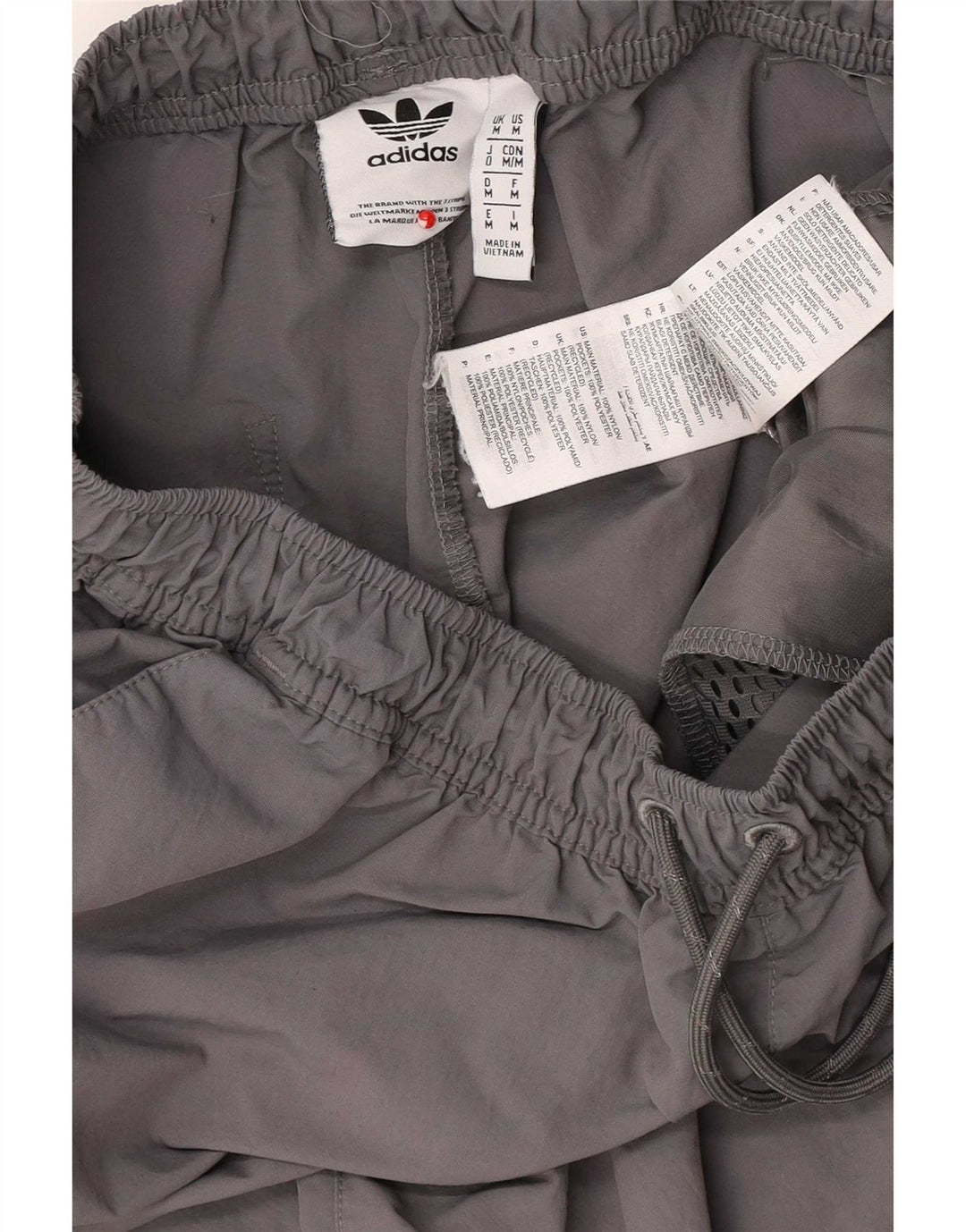 Adidas Mens Cargo Tracksuit Trousers Joggers Medium Grey Nylon