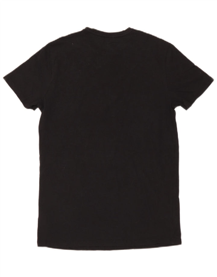 Diesel Mens T-Shirt Top Medium Black Cotton