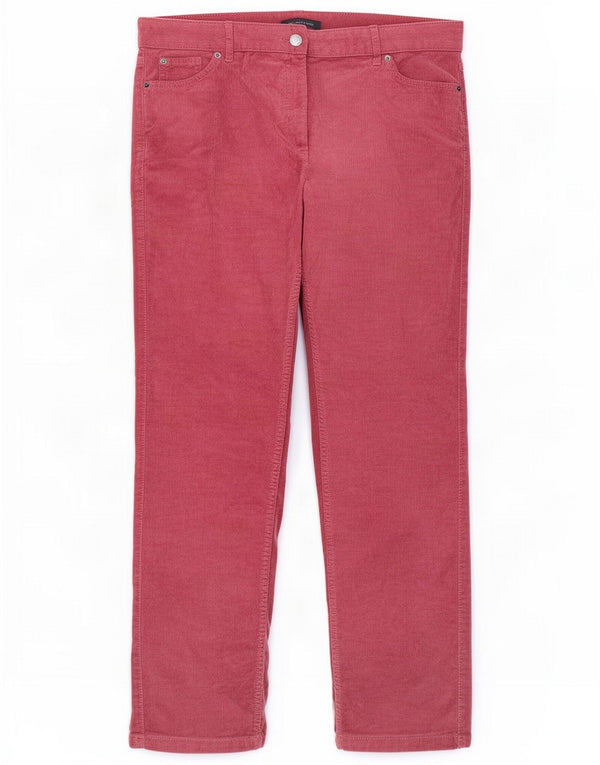Marks & Spencer Damen Cordhose UK 14 Large W32 L30 Burgund