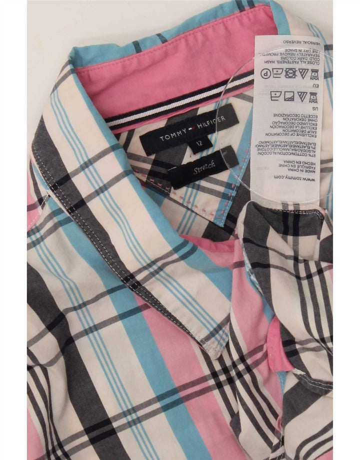 Tommy Hilfiger Womens Shirt US 12 Large Multicoloured Plaid Cotton