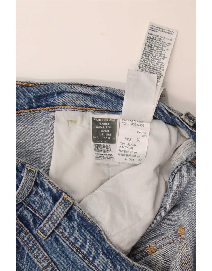 Jeans feminino Levi's Ribcage Bell Flared W31 L30 Azul Algodão