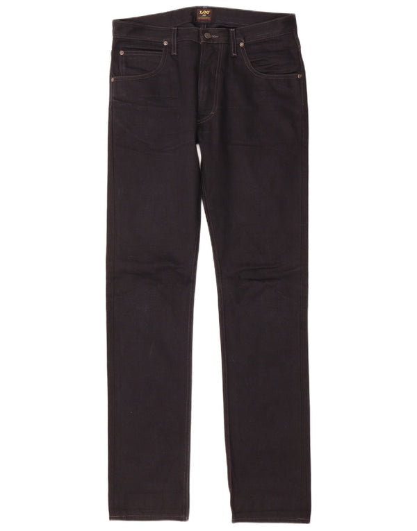 Lee Mens 101 Rider Slim Jeans W31 L34 crni pamuk