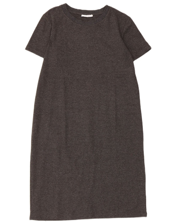 Zara Womens Shift Dress UK 10 Small Grey