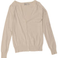 Zara Womens Cardigan Sweater UK 10 Small White Cotton