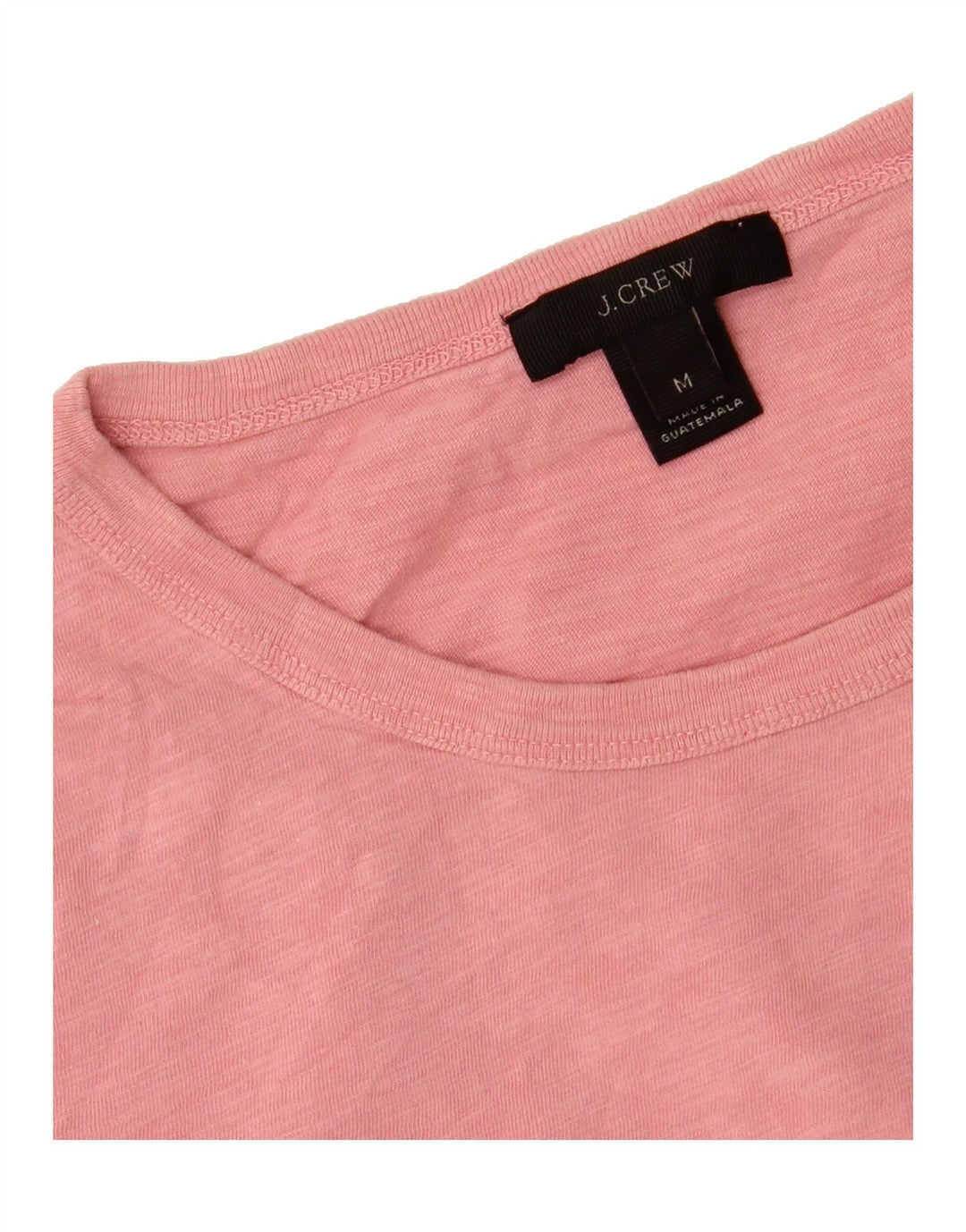 J. CREW Womens T-Shirt Top UK 12 Medium Pink Cotton Vintage J. Crew and Second-Hand J. Crew from Messina Hembry 