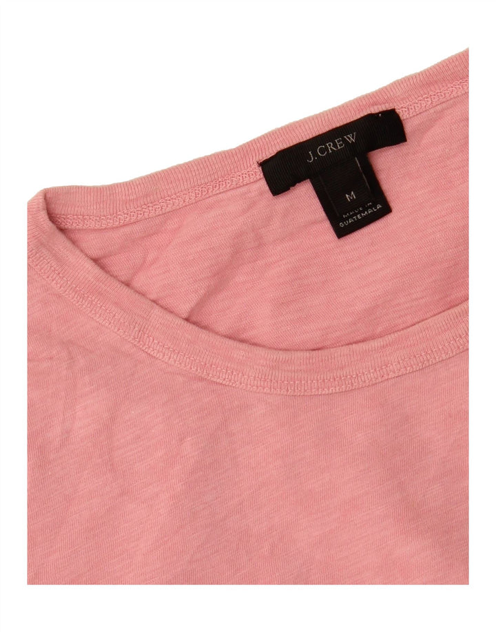 J. CREW Womens T-Shirt Top UK 12 Medium Pink Cotton Vintage J. Crew and Second-Hand J. Crew from Messina Hembry 