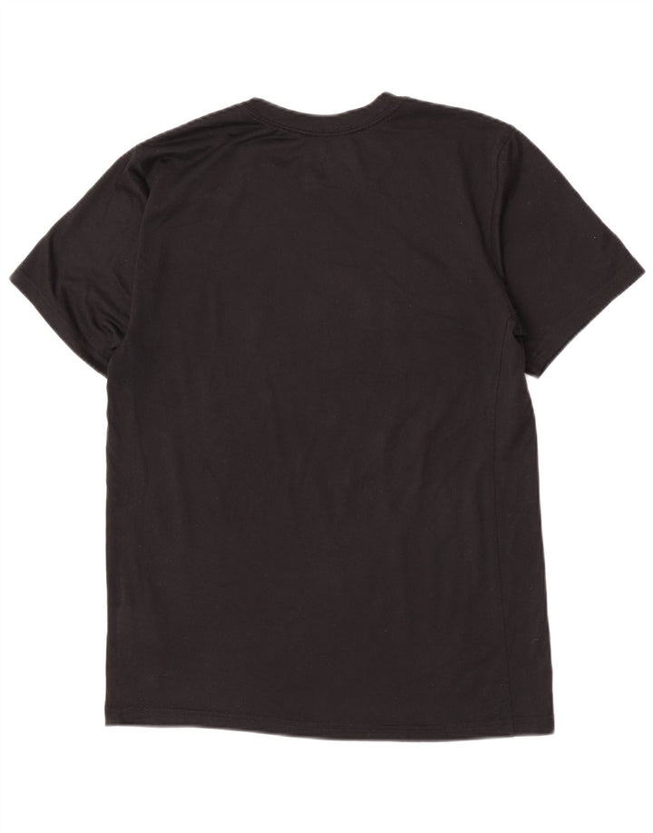 Nike Dri Fit Graphic Camiseta para hombre, talla pequeña, poliéster negro