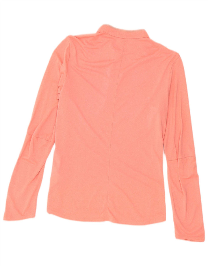 Adidas Damen Climalite Top Langarm UK 8/10 Small Rosa Polyester