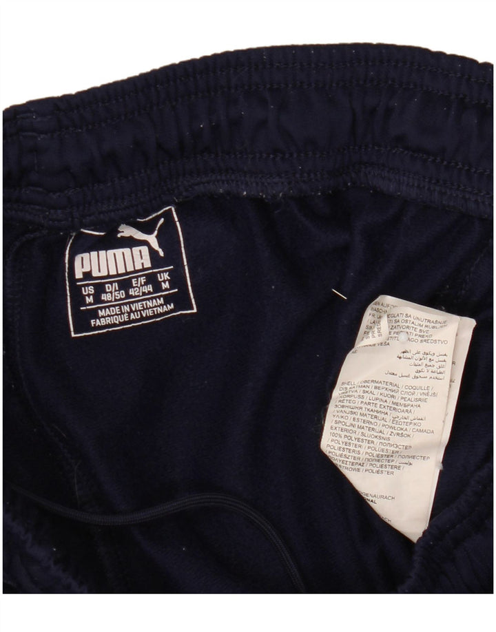 Pantaloni de trening Puma pentru bărbați, poliester mediu bleumarin