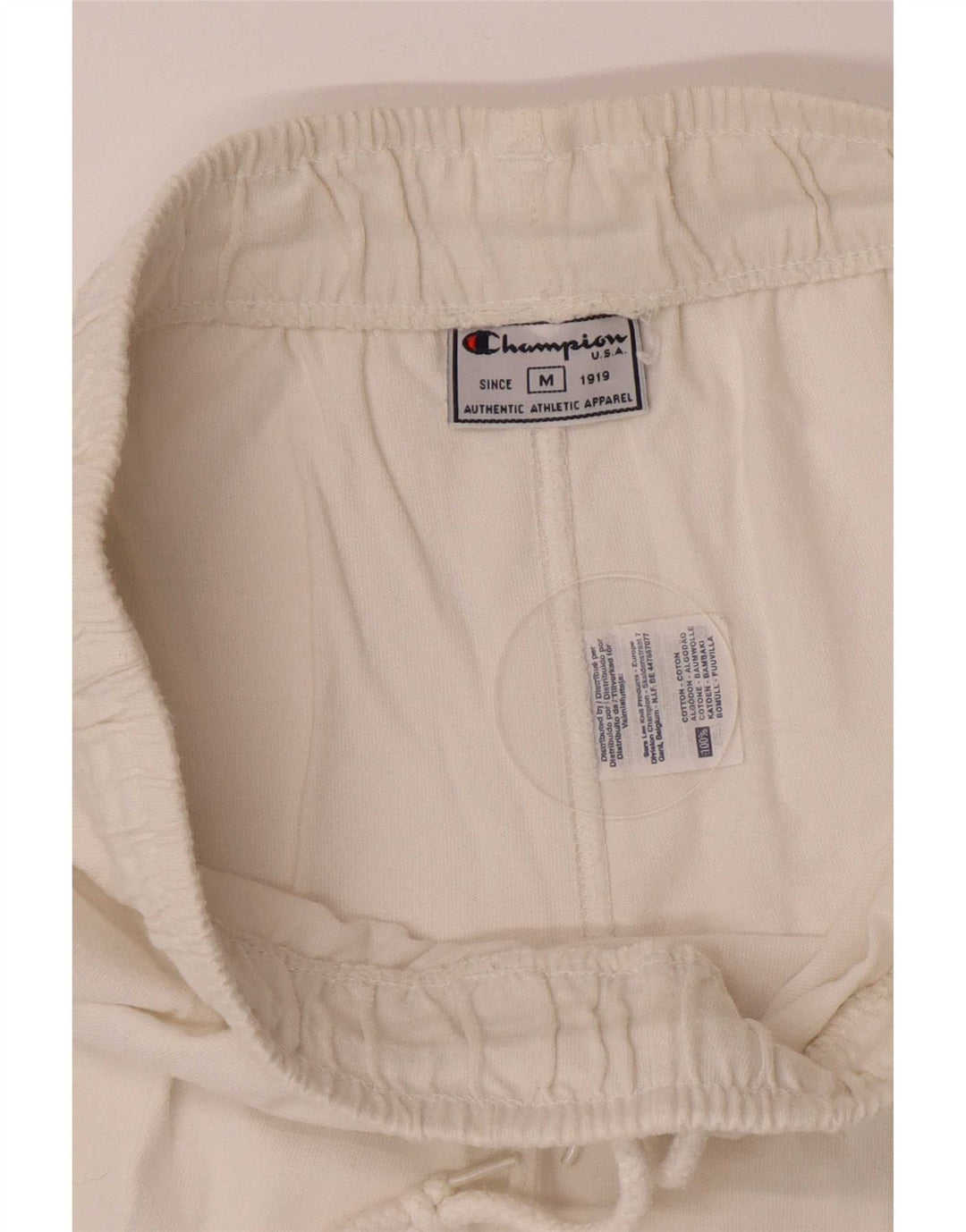 Champion Womens træningsdragt Bukser UK 12 Medium White Bomuld