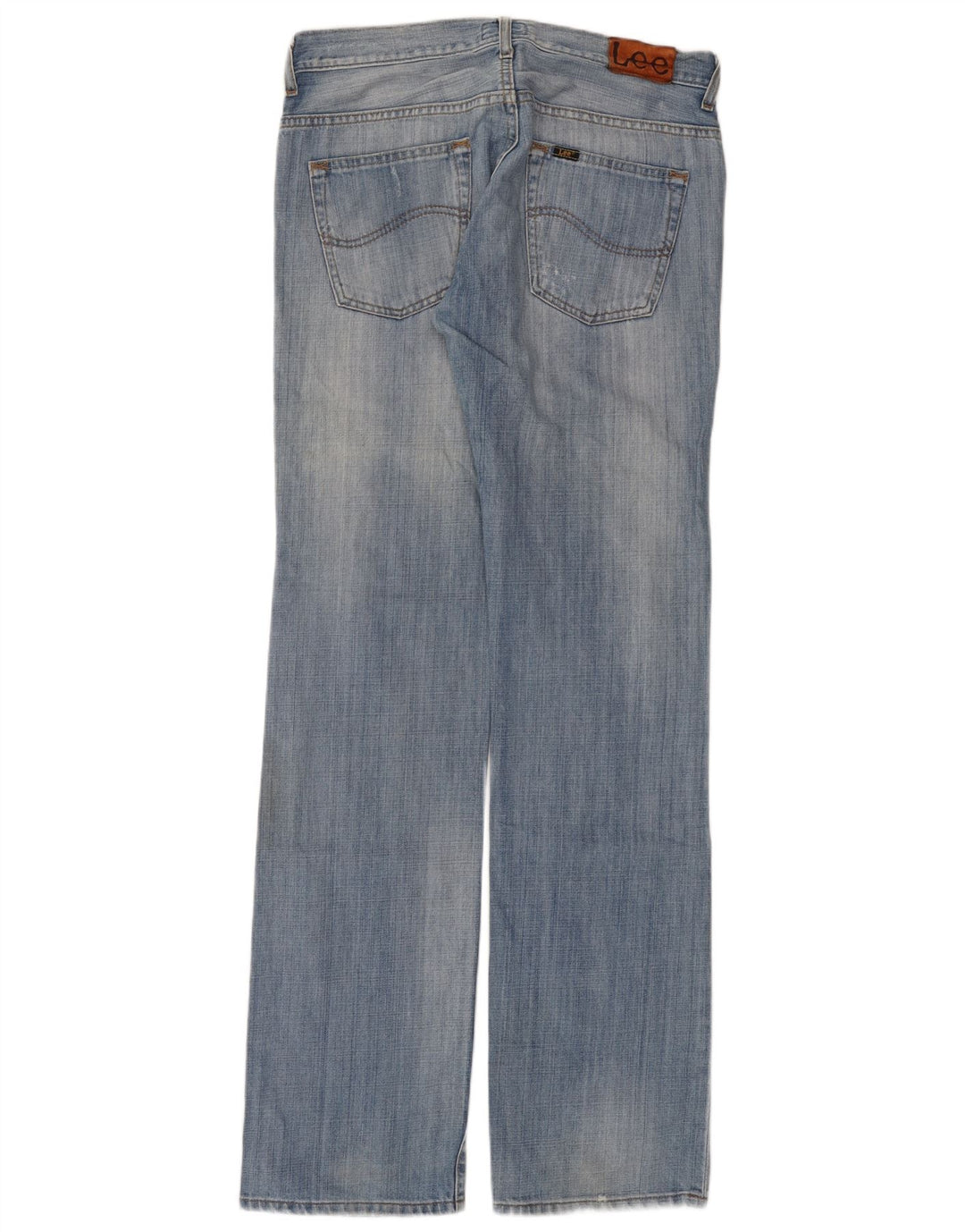 Lee Mens Knox Straight Jeans W33 L34 Blue Cotton