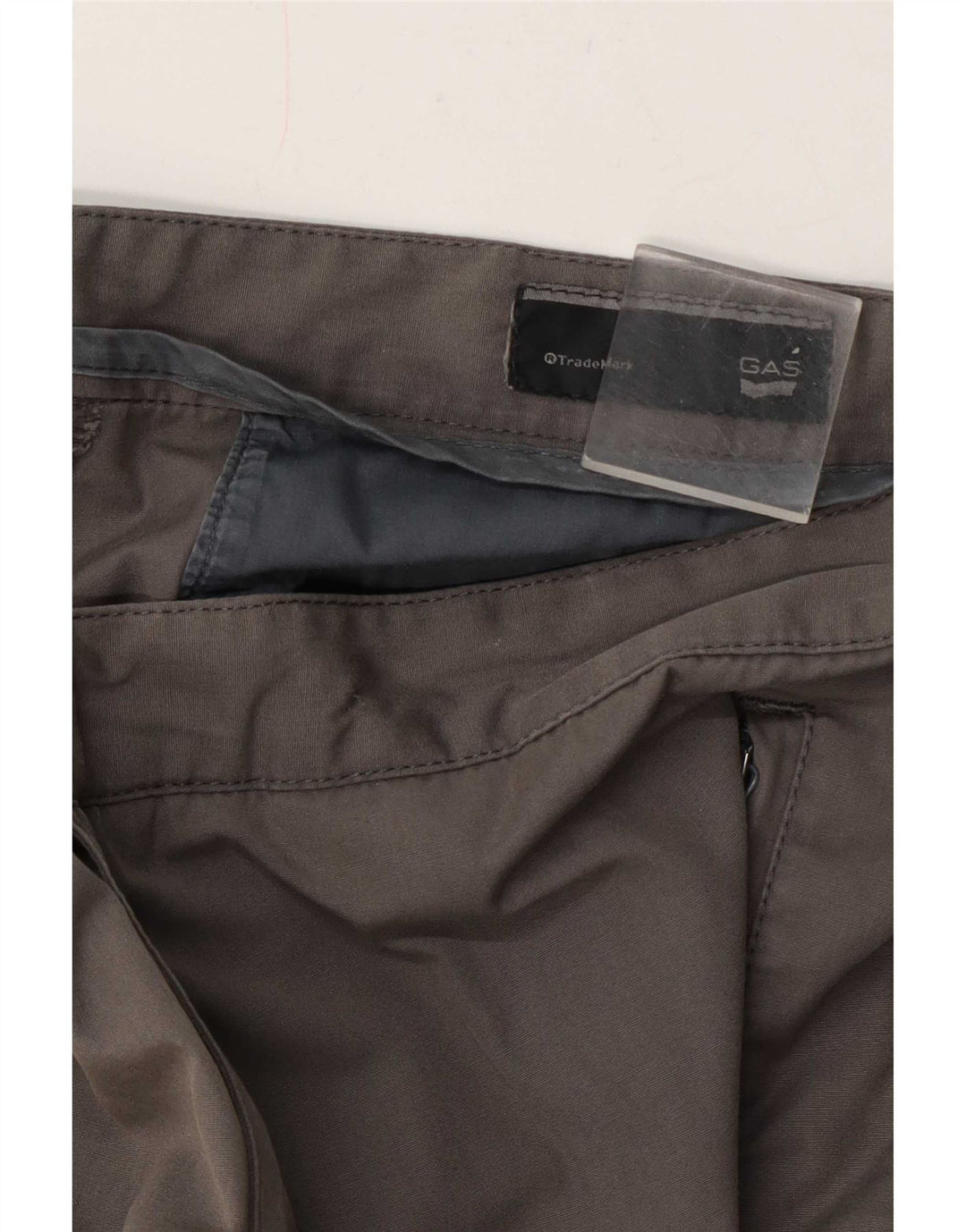 Gas Mens Straight Casual Trousers W34 L32 Grey