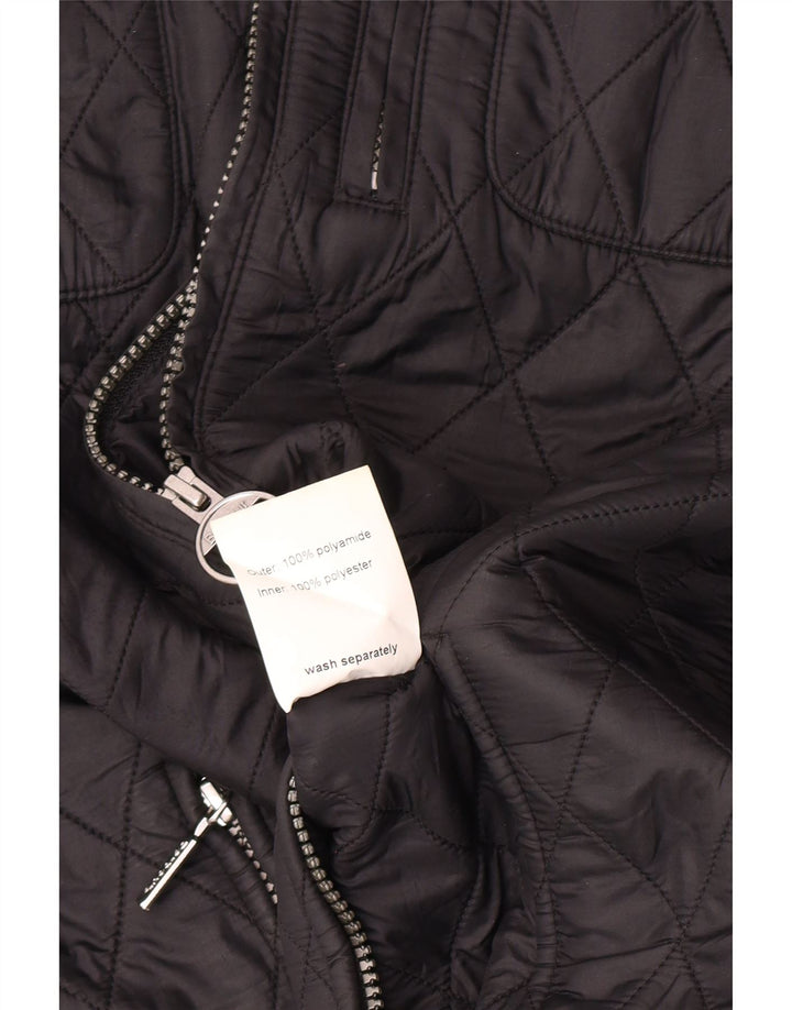 Barbour Quiltet jakke til kvinder UK 12 Medium Sort Polyamid