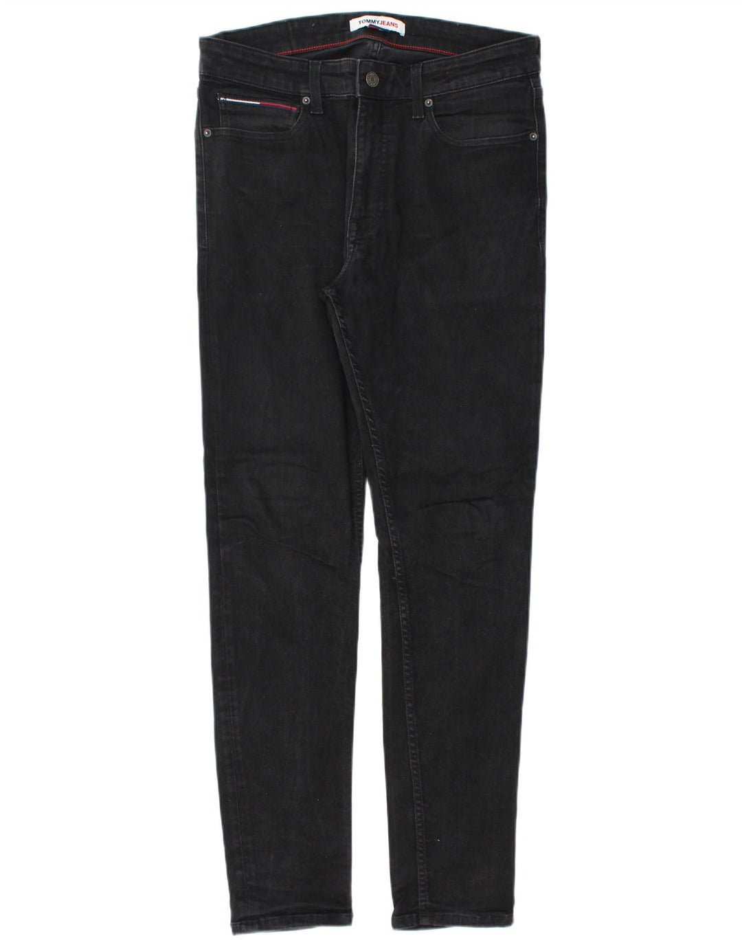 Tommy Hilfiger Mens Slim Jeans W32 L32 Black Cotton
