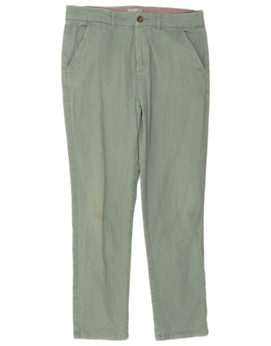 MOUNTAIN WAREHOUSE Mens Slim Chino Trousers W32 L29 Green
