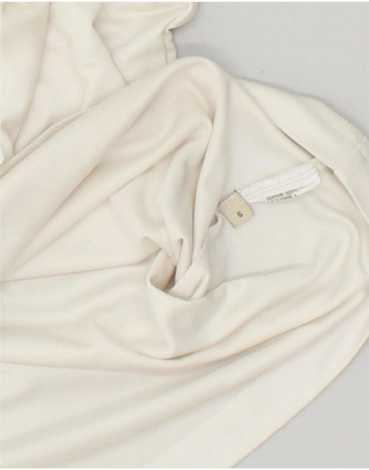 COLMAR Womens Sleeveless Polo Shirt UK 10 Small White Vintage Colmar and Second-Hand Colmar from Messina Hembry 