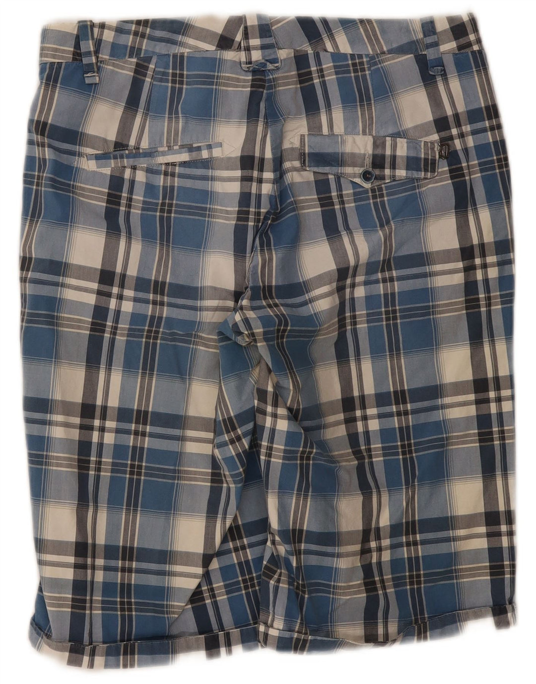 Dondup Herre Chino Shorts W33 Medium Blue Check