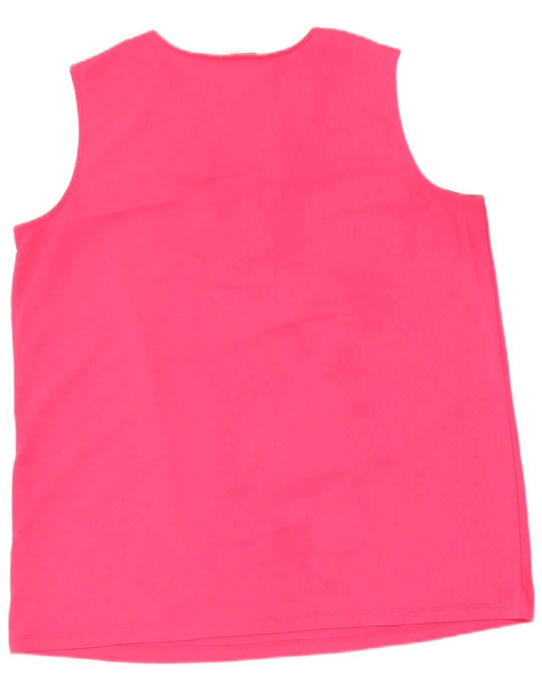 CALVIN KLEIN Womens Vest Top UK 16 Large Pink Polyester