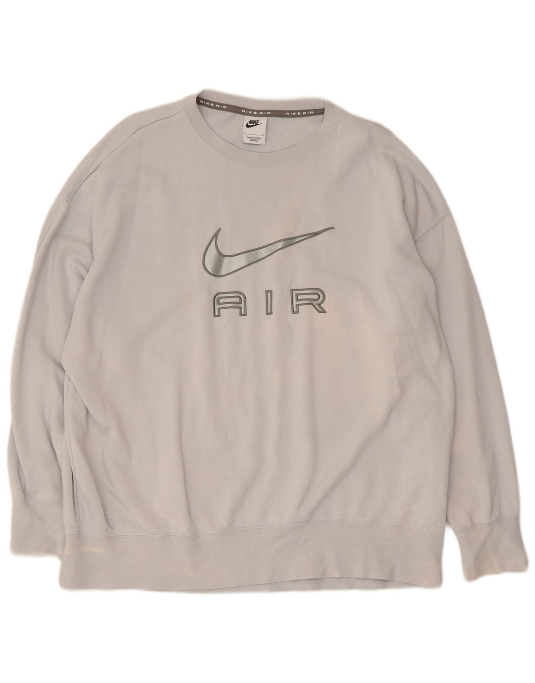 Nike Mens Graphic Sweatshirt Jumper Large Blue Cotton