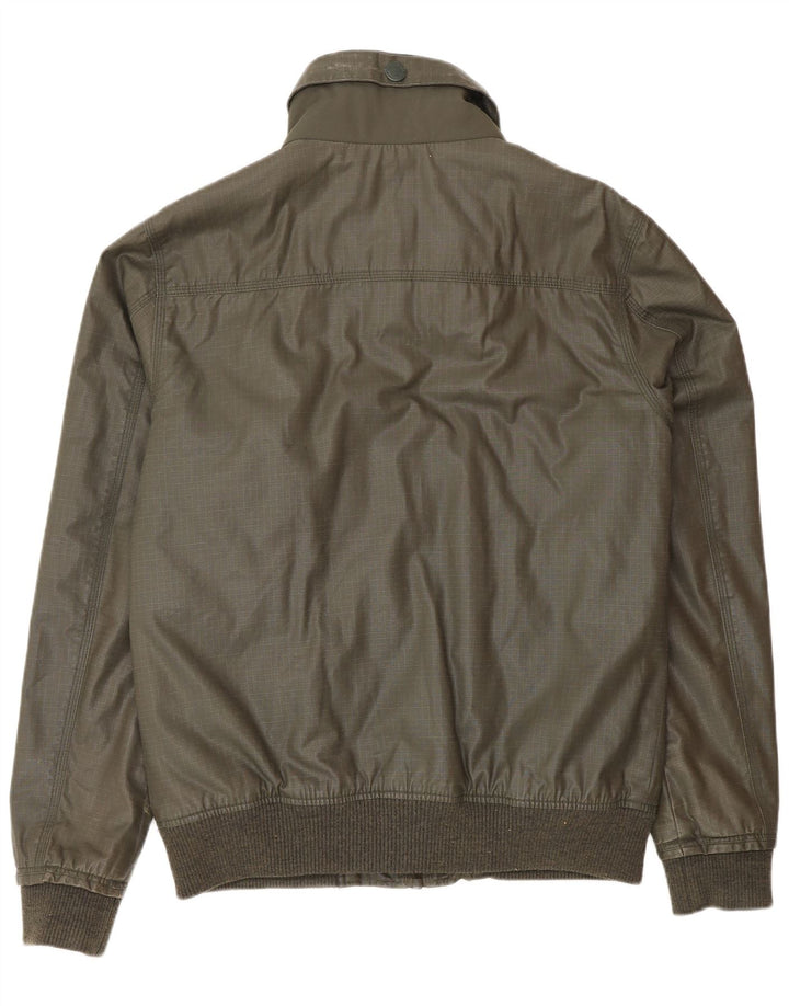 Superdry Herren Bomberjacke UK 40 Large Khaki Baumwolle