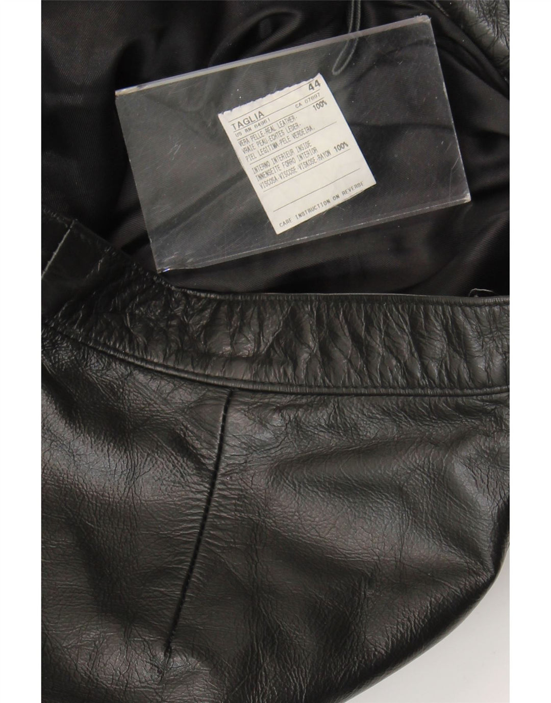 Vintage Womens Bootcut Leather Trousers IT 44 Medium W28 L30 Black Leather
