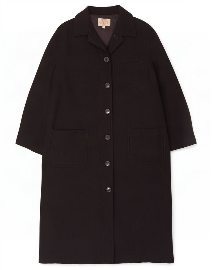 Armani Jeans Manteau Femme UK 12 Moyen Noir Polyester