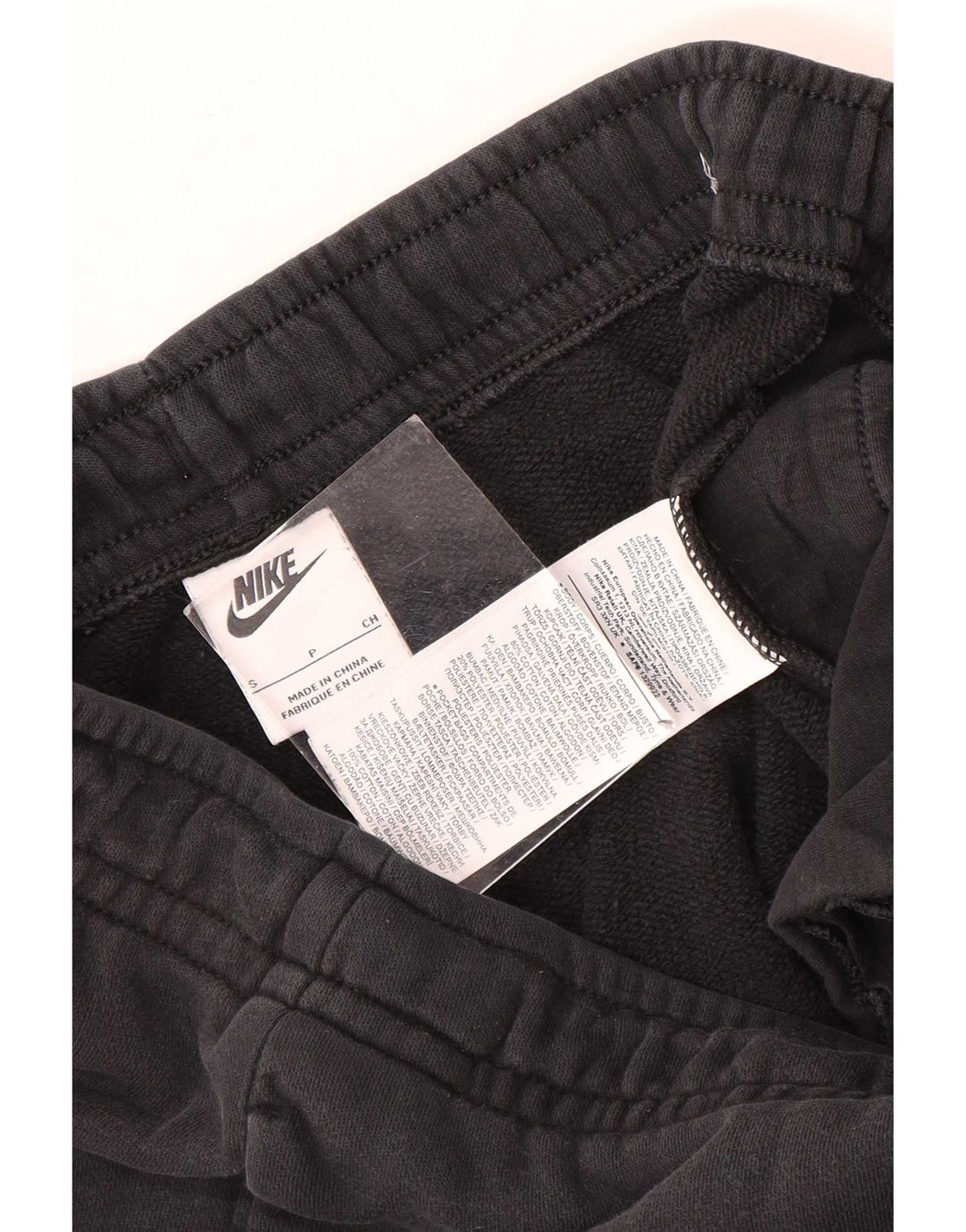Nike Mens Tracksuit Trousers Joggers Small Black Cotton