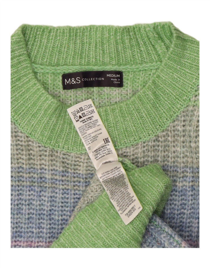 Marks & Spencer Womens Crew Neck Jumper Sweater UK 14 Medium Multicoloured