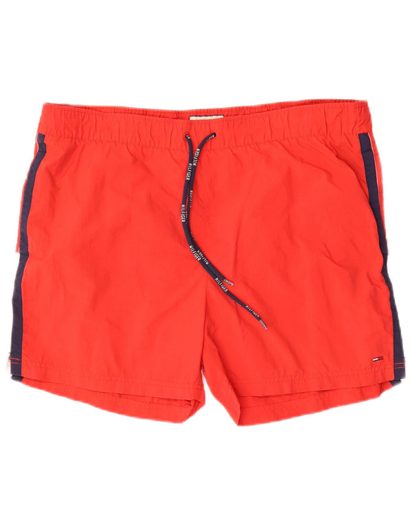 Tommy Hilfiger Grafiske badeshorts til mænd, store røde