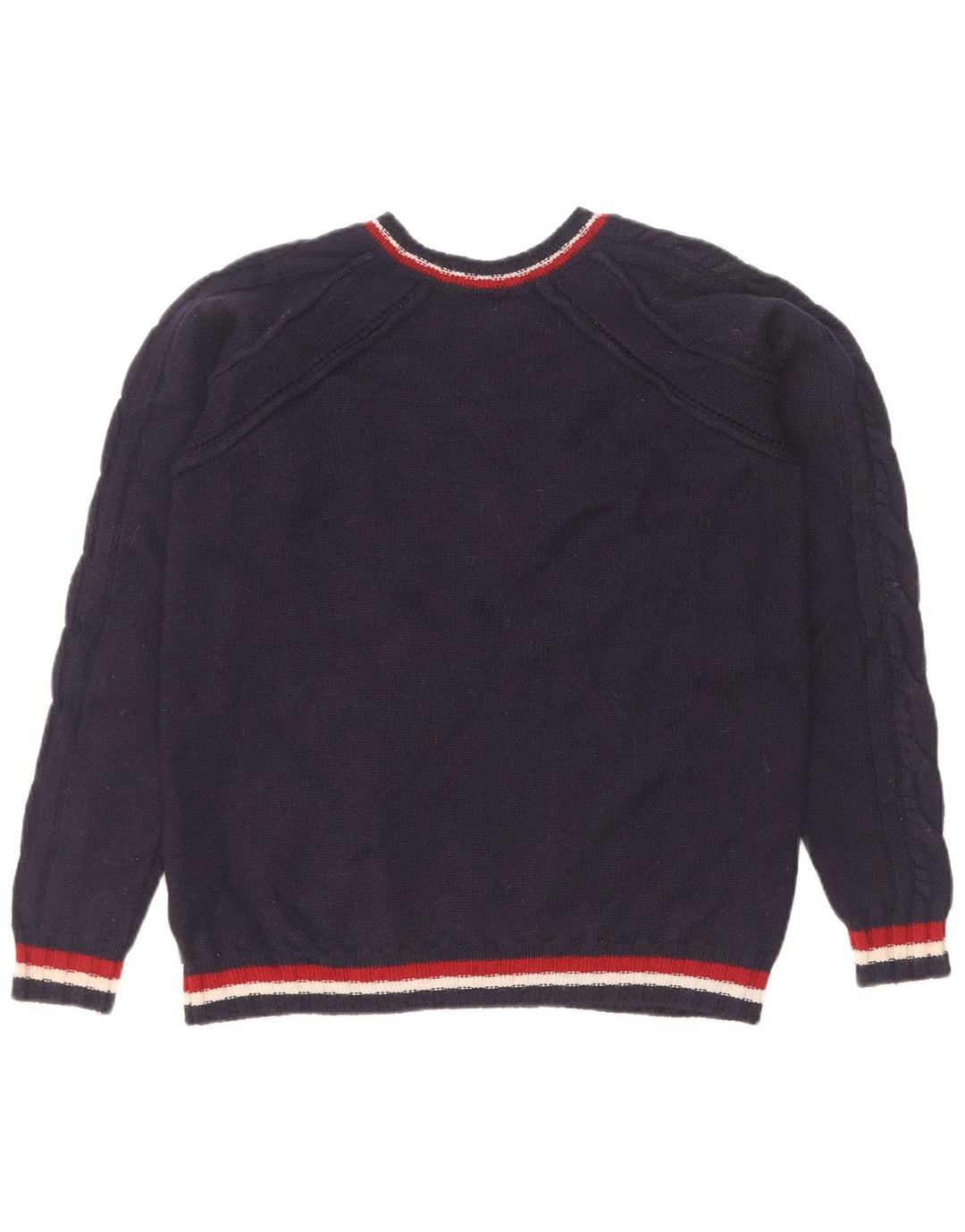 Just Cavalli Womens V-Neck Jumper Sweater UK 14 Medium Navy Blue