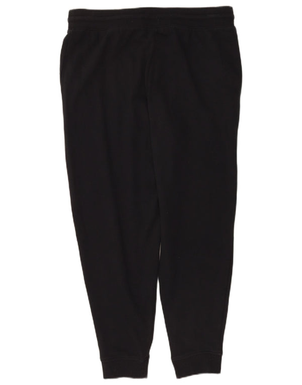 Marks & Spencer Womens Tracksuit Trousers Joggers UK 14 Large Black Cotton
