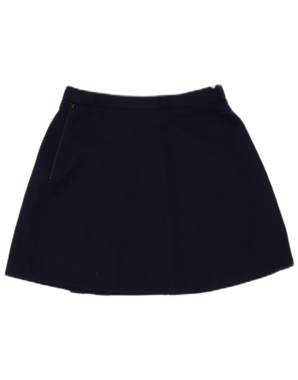 Lacoste Womens Mini Skirt EU 38 Medium W24 Navy Blue Polyester