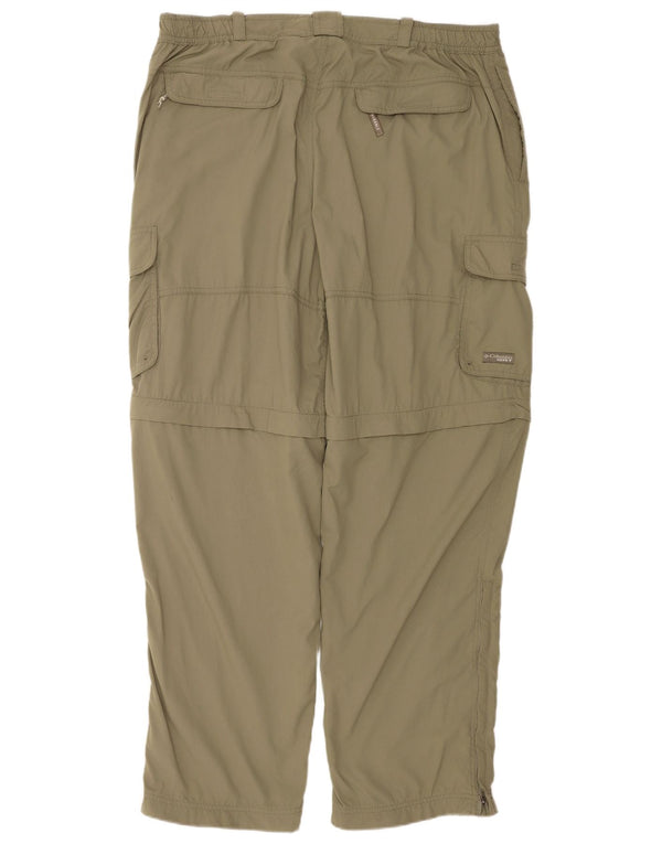 Calça cargo Columbia masculina reta XL W38 L33 cáqui nylon