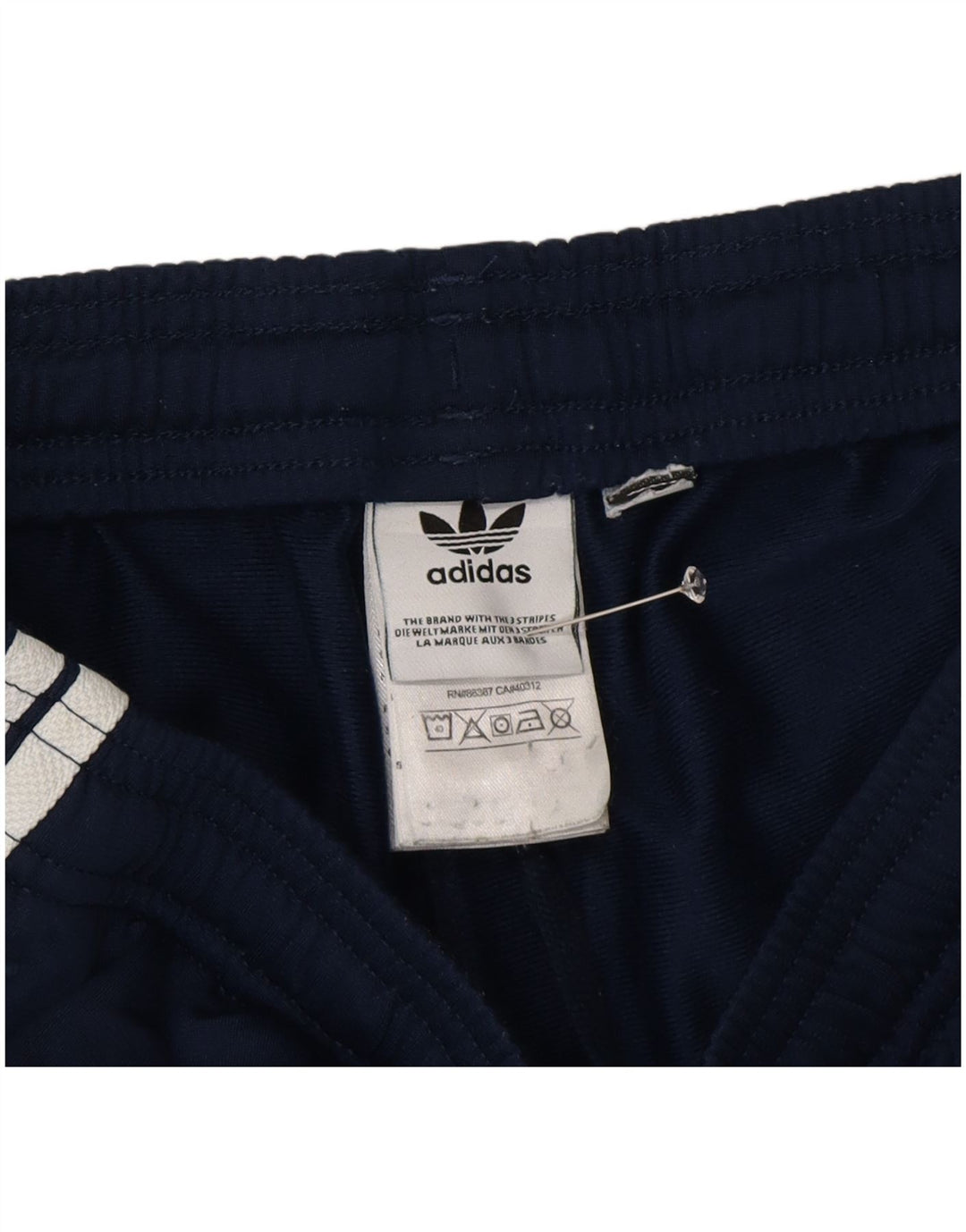 Adidas Mens Tracksuit Trousers Joggers Small Navy Blue Polyester