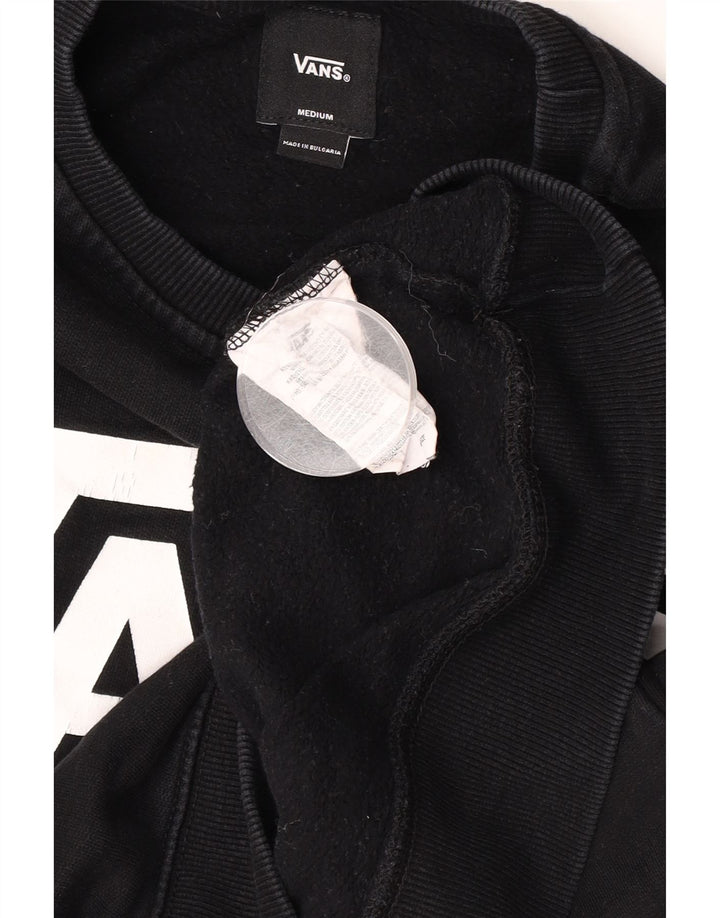 Felpa grafica da uomo Vans, maglione, cotone nero medio