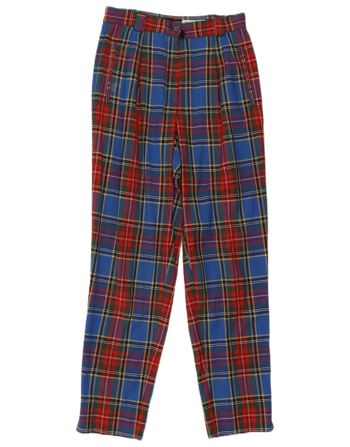 GARDEUR Womens Suit Trousers UK 12 Medium W28 L29 Multicoloured Check