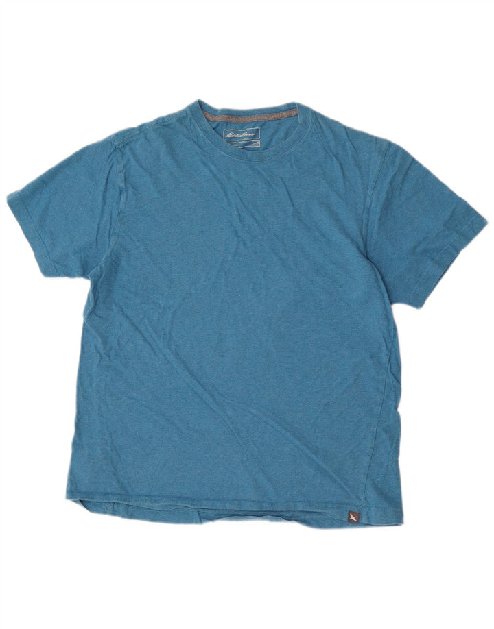 Eddie Bauer Mens T-Shirt Top Medium Blue Cotton