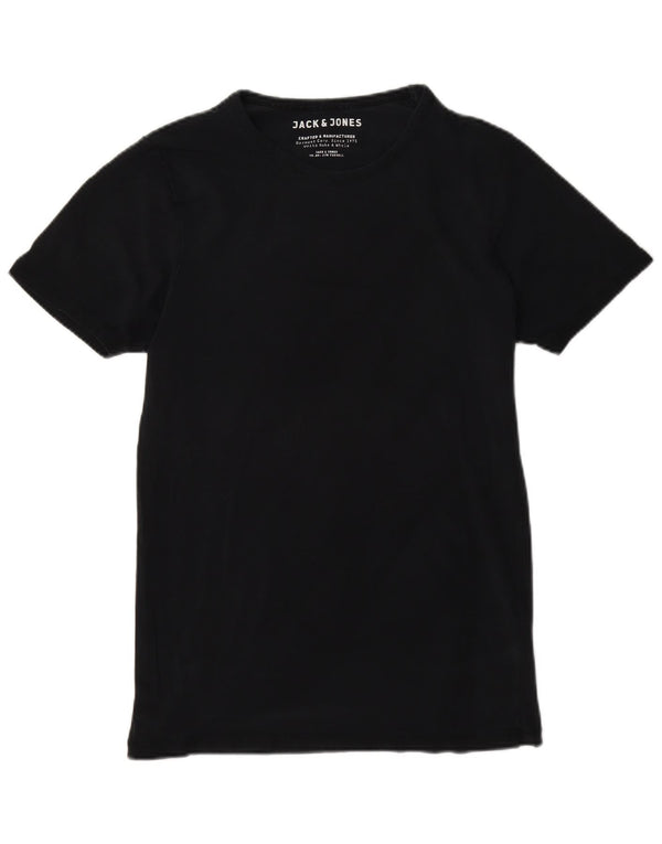 Jack & Jones Mens T-Shirt Top Medium Navy Blue Cotton