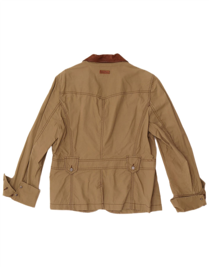 Marlboro Classics Chaqueta tipo blazer de 3 botones para mujer EU 48 2XL Caqui Colorblock