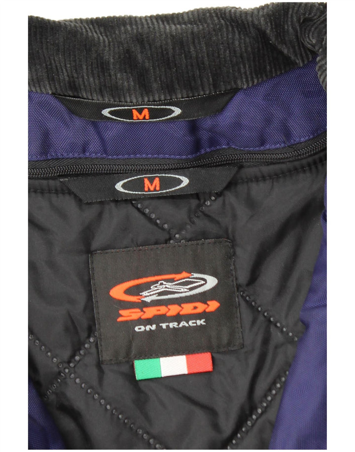 SPIDI Mens Racer Jacket UK 38 Medium Navy Blue Colourblock